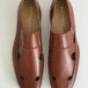 Cognac Men's Perforated Leather Loafer
