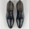 Black Men's Laceup with Brogue Captoe