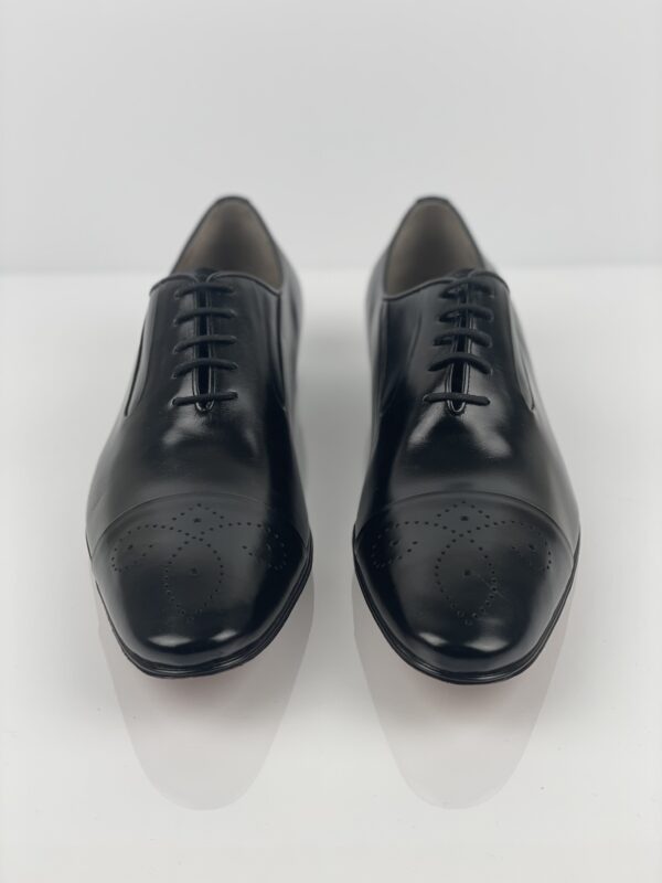 Black Men's Laceup with Brogue Captoe - Image 3