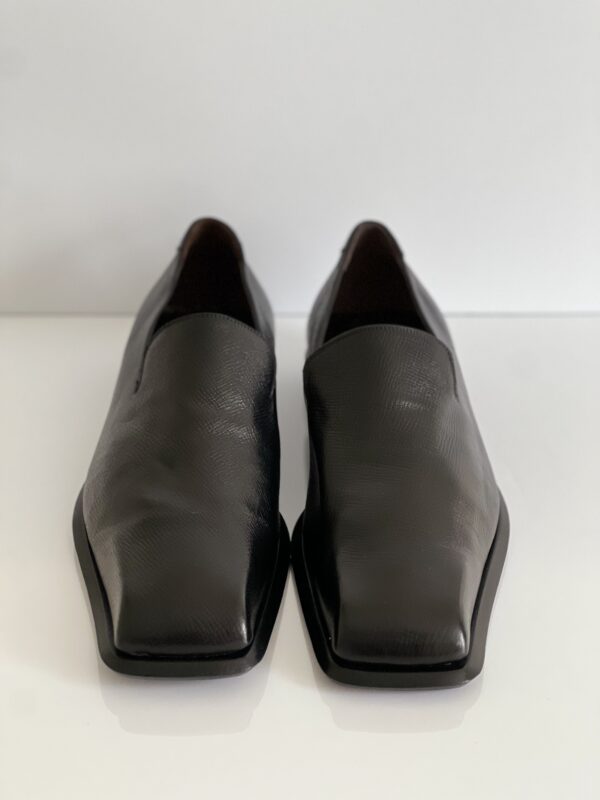 Men's Black Grain Leather Loafer - Image 3