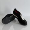 Marc Jacobs Black Suede Sneaker with White Stripes - Image 2