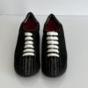 Marc Jacobs Black Suede Sneaker with White Stripes - Image 4