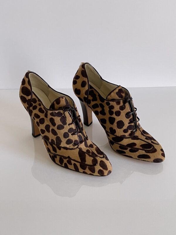 Leopard Print Heels Pony Hair - Image 2