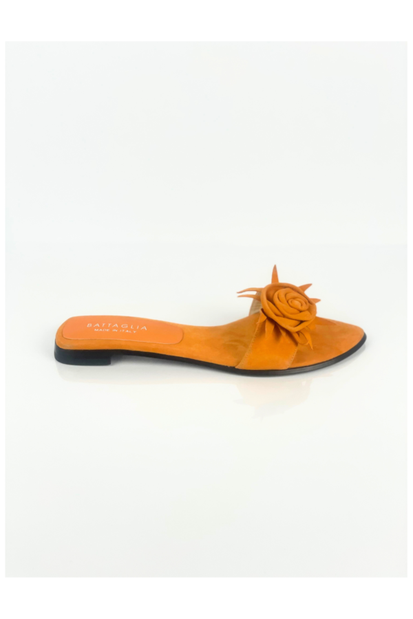 Orange Suede Sandal - Image 5