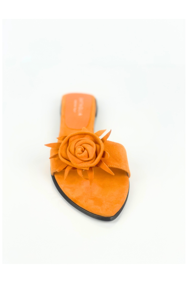 Orange Suede Sandal - Image 4